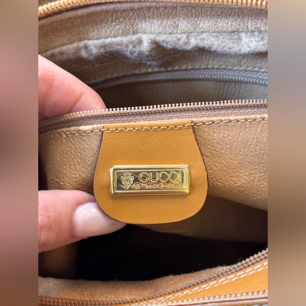 80s Vintage Gucci African Mignon Brown Micro GG Crossbody Bag - Picture 10 of 16